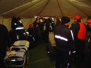 Medical Tent Crowding